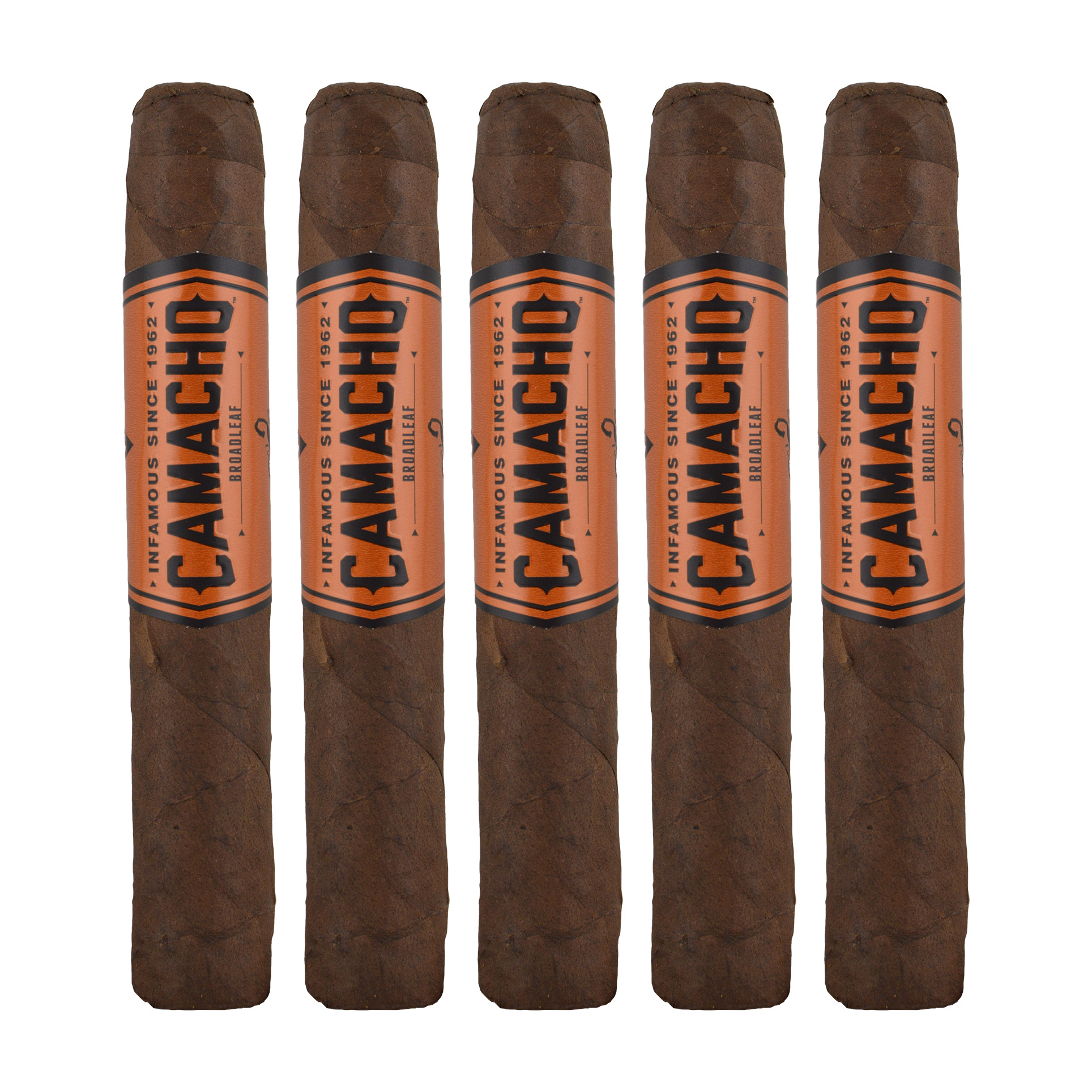 Camacho Broadleaf Robusto Cigar - 5 Pack